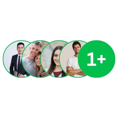 Group of people representing satisfied customers of Junk Removal Reno NV, with 2.3 million+ positive reviews. Trustworthy, professional junk removal services for residential and commercial needs